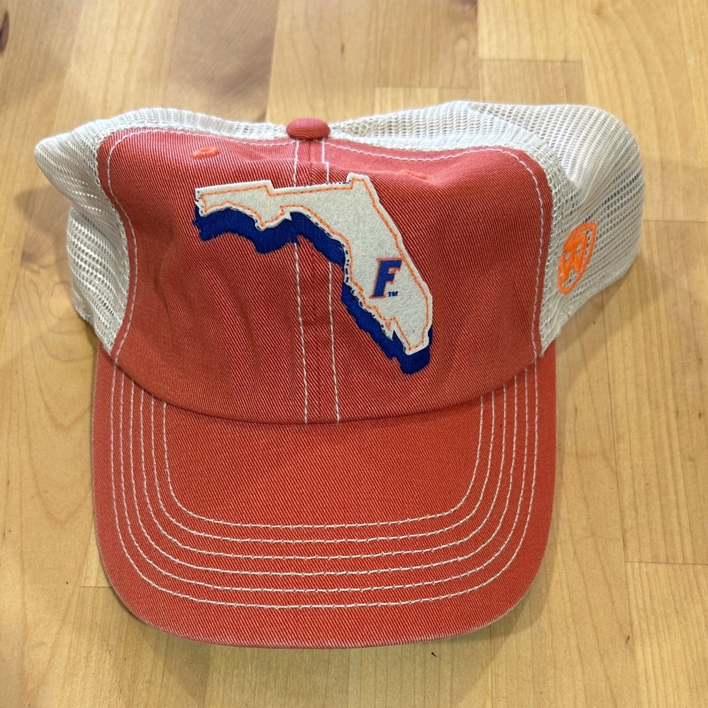 Orange and White Florida Trucker Hat